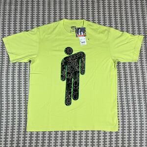 Billie Eilish x Murakami Uniqlo UT Short Sleeve Tee Shirt Sz Medium Green New